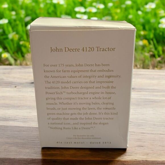 Hallmark 2012 Keepsake Ornament John Deere 4120 Tractor Pre-owned - Picture 2 of 4